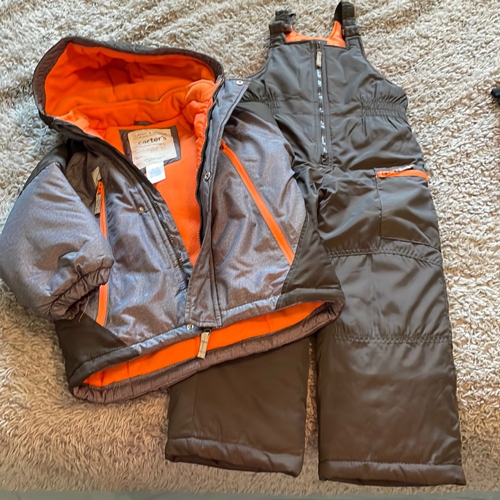 Carters Coat and Bib Set